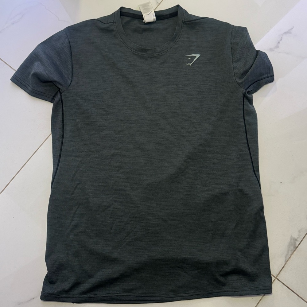 Gymshark Men's Charcoal Short Sleeve Tee